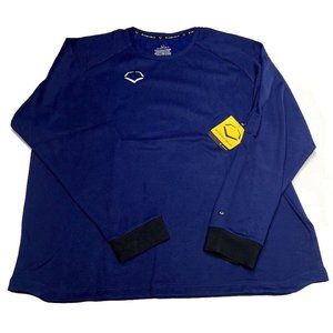 EvoShield Pro Team Heater Pullover Fleece 2XL Blue Warm Up Batting Cage Baseball